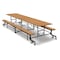 Palmer Hamilton Rectangle Cafeteria Bench Table, 145 in W, 29 in H, Golden Oak 19F18293012OB - alternate 1