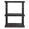 Durashelf Plastic Shelving, 24 in D, 36 in W, 48 in H, 3 Shelves AST3624x3 - alternate 1