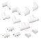 D-Line Accessory Multipack, 2 in L, 3/4 in W, 1 Channel, PVC, White US/CLOAP2010W - alternate 1