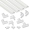 D-Line Cover Plate Raceway, Mini Series, 4 Channel, 1-3/16 in W, 9/16 in H, 20 ft L, White US/5FT3015KIT001 - alternate 1