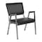 Flash Furniture Contemporary Chair Hercules Bariatric Armchair, Black Vinyl, Fixed Arms, 18" Height, Vinyl XU-DG-60443-670-2-BV-GG - alternate 1