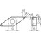 Kyocera Diamond Turning Insert, VBGW3305MEKBN525 VBGW3305MEKBN525 - alternate 2