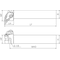 Kyocera Indexable Turning Toolholder DWLNR2525M08JCT - alternate 2