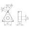 Kyocera Triangle Turning Insert, Grade CBN TNGA333S00730METKBN05M - alternate 3