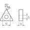 Kyocera Triangle Turning Insert, Ceramic TNGA332T01230AAA66N - alternate 2