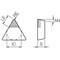 Kyocera Triangle Turning Insert, Grade PCD TPG221KPD010 - alternate 3