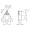 Kyocera Triangle Turning Insert, Grade PCD TPGB18151KPD010 - alternate 3