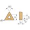 Kyocera Triangle Turning Insert, Cerment TBGW12105TN60 - alternate 2