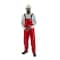 Ansell 66-662 Alphatec Breathable Red Poly Bibbed Overall, Polyester, 31 in Inseam, Red 66-662 - alternate 2