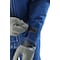 Ansell Lab Jacket, Nomex(R), Hook-and-Loop, Zipper, Blue, L 66-670 - alternate 3