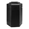 Commercial Zone Products PolyTec(TM) 30  gal Hexagon Institutional Plastic Can, Black, Open Top, Polyethylene, 20 in 737101 - alternate 1