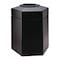 Commercial Zone Products PolyTec(TM) 45 gal Hexagon Institutional Plastic Can, Black, Open Top, Polyethylene, 25 in 737201 - alternate 1