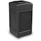 Commercial Zone Products PolyTec 42-Gallon Trash Can: Square, Open-Top Lid, Black 732101 - alternate 1
