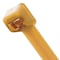 Panduit Cable Tie, 4 in L, 1 in Max Bundle Dia., Brown, PEEK, 18 lb Strength, 100 PK PLT1M-C71 - alternate 1