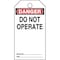 Panduit Tag, "Danger Do Not Operate", 5 Tags PVT-15 - alternate 1