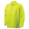 Steiner FR Welding Jackets, Cotton, 9 oz, 30 in Length, Snap Closure, 2 Pockets, Green, S 1070-S - alternate 1