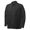 Steiner FR Welding Jackets, Cotton, 9 oz, 30 in Length, Snap Closure, 2 Pockets, Black, S 1080MB-S - alternate 1