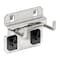 Triton Products 1 In. Double Rod 90 Degree Bend Stainless Steel Pegboard Hook for Stainless Steel LocBoard, PK3 62119 - alternate 1