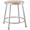 National Public Seating Round Stool, Height Range 18", Hardboard Gray 6218 - alternate 1