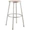 National Public Seating Round Stool, Height Range 30", Hardboard Gray 6230 - alternate 1