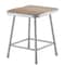 National Public Seating Square Stool, Height Range 18", Masonite Board Gray 6318 - alternate 1