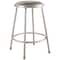 National Public Seating Round Stool, Height Range 24", Vinyl Gray 6424 - alternate 1