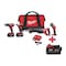 Milwaukee Tool M18 Cordless LI-ION 4-Tool Combo Kit + M18 XC5.0 Battery 2696-24, 48-11-1850 - alternate 1
