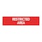 Cosco Sign, Engraved, RESTRICTED AREA, 2x8", 98005 098005 - alternate 1