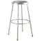 National Public Seating Round Stool, Height Range 30", Vinyl Gray 6430 - alternate 1