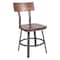 Flash Furniture Flint Restaurant Chair, Gray Back, 16-1/4 in W 22-1/4" L 33-1/2" H XU-DG-60582-GG - alternate 1