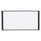 Mastervision 12"x36" Dry Erase Cubicle Board, Black Frame MA16007705 - alternate 1
