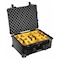 Pelican Black Padded Divider Case, 22-1/16"L x 17-15/16"W x 10-7/16"D 015600-0040-110 - alternate 1