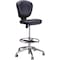 Safco Drafting Chair Extended Height Chair, Black, Vinyl, 23" to 33" Height, Vinyl, Black 3442BV - alternate 1