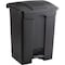 Safco 17 gal. Plastic Rectangular Trash Can, Black 9922BL - alternate 1