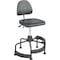 Safco Industrial Chair Deluxe Industrial Chair, 17" Height, Polyurethane, Black 5120 - alternate 1