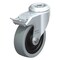 Blickle Kngpn Swvl Cstr, Sold Rbr, 4", 245 lb., Brk LKRA-VPA 101K-FI - alternate 1