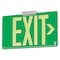 Dual-Lite Photoluminescent Double-Face Aluminum Exit, Green, 50FT View Distance DPLPM50DG - alternate 1