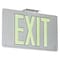 Dual-Lite Photoluminescent Single-Face Brushed Alm Exit Sign 50FT View Distance DPLPM50SBA - alternate 1