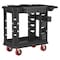 Suncast Commercial Utility Cart, Heavy Duty Plus, 19"x37", Plastic, 500 lb. Load Capacity, 2 Shelves, 41.78" L, 34.81" H PUCHD1937 - alternate 1