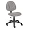 Boss B315 Posture Deluxe Office Task Chair, Gray Back, 25 in W 25" L 40" H, Armless, Tweed Seat B315-GY - alternate 1