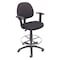 Boss Drafting Stool (B315-Bk) W/Footring And Adjustable Arms B1616-BK - alternate 1