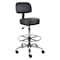 Boss Caressoft Medical/Drafting Stool W/ Back Cushion B16245-BK - alternate 1