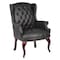 Boss Traditional Guest Chair, 29 in W 32" L 41-1/2" H, Fixed, Vinyl Seat B809-BK - alternate 1