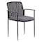 Boss Guest Chair, Black Back, 24" L 33" H, Fixed, Mesh Seat B6909-GY - alternate 1