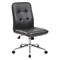 Boss B330 Millennial Modern Home Office Chair, Black Seat, 27" L 38-1/2" H, Armless, Vinyl Seat B330-BK - alternate 1