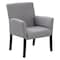 Boss Guest Chair, Gray Seat, Gray Back, 26 in W 27" L 38-1/2" H, Box, Fabric Seat B659-MG - alternate 1