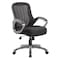 Boss Chair, Black Back, 25 in W 29" L 41" H, Loop, Mesh Seat B6756-BK - alternate 1