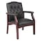 Boss Ivy League Guest Chair, Black Back, 24-1/2 in W 27" L 35-1/2" H, Fixed, Vinyl Seat B959-BK - alternate 1