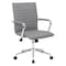 Boss B9533C Task Chair, Gray Back, 23 in W 26" L 38-1/2" H, Fixed, Vinyl Seat B9533C-GY - alternate 1