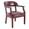 Boss Ivy League Executive Chair, 24 in W 26" L 31" H, Fixed, Vinyl Seat B9540-BY - alternate 1